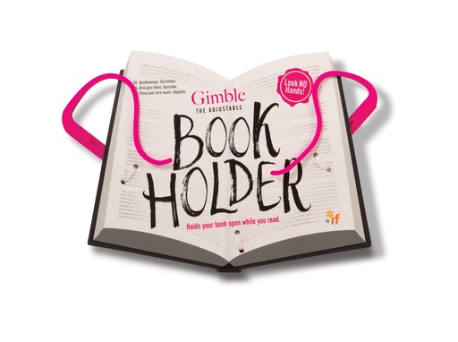 [ABH005] ADJUSTABLE BOOK HOLDER PINK 