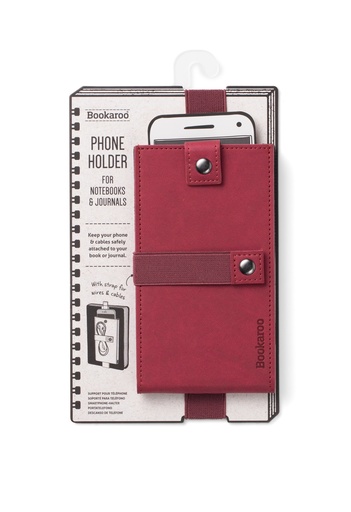 [BPH002] BOOKAROO PHONE HOLDER DARK RED 