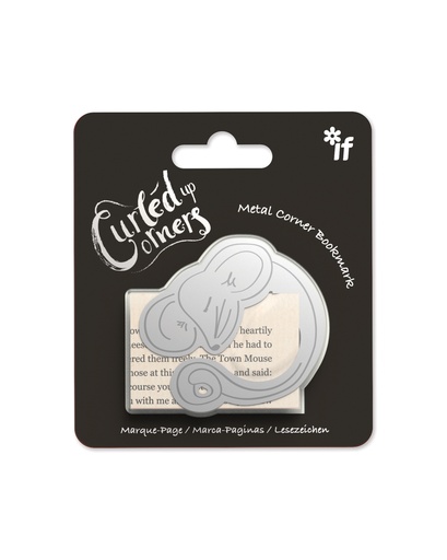 [CUC004] CURLED UP CORNERS BOOKMARKS QUIET MOUSE 