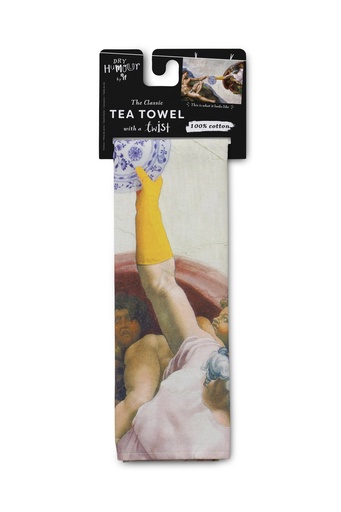 [IF36302] DRY HUMOUR - TEA TOWEL - THE CREATION OF BUBBLES 