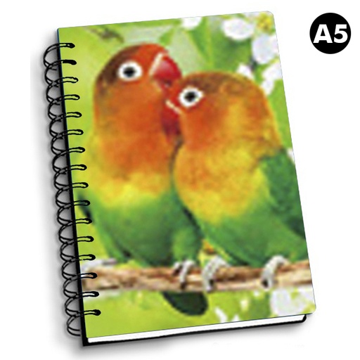 [ANBB001] NOTEBOOK 3D A5 PARAKEET 