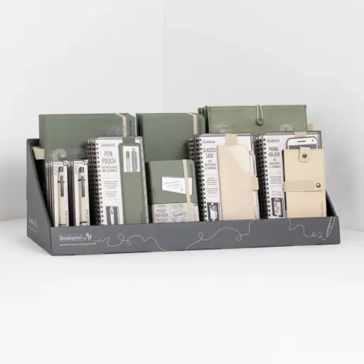 [NP&A_F/C] NOTEBOOK, PEN AND ACCESORIES FERN & CREAM IMPLANT 