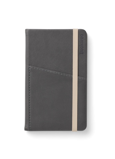 [NBJP006] NOTEBOOK POCKET A6 JOURNAL CHARCOAL IF43033-CHARCOAL - BOOKAROO A6 NOTEBOOK