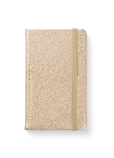 [NBJP016] NOTEBOOK POCKET A6 JOURNAL GOLD IF43013-GOLD - BOOKAROO A6 NOTEBOOK