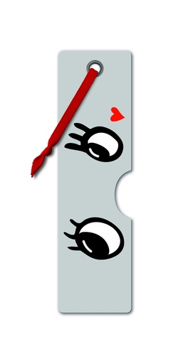 [IF16208] PULL - A - FACE BOOKMARKS - LOVE 