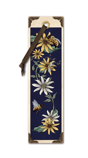 [VCB002] VINTAGE BOOKMARKS BEES & FLOWERS 