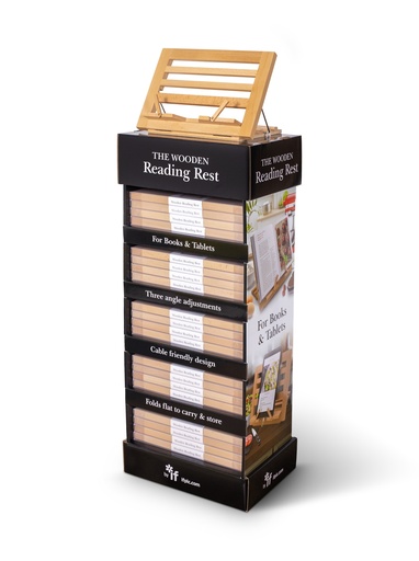 [WRR004] WOODEN READING REST 24 UNITS WITH DISPLAY 