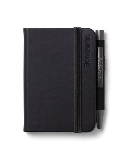 [IF38201] Bookaroo - A7 Baby Notebook & Pen - Black
