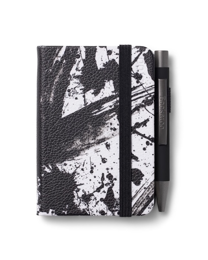 [IF38203] Bookaroo - A7 Baby Notebook & Pen - Black & White - Splatter