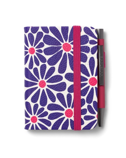 [IF38209] Bookaroo - A7 Baby Notebook & Pen - Pink & Purple - Daisy