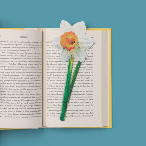 [IF16501] Flower Bookmarks - Painted Daffodil