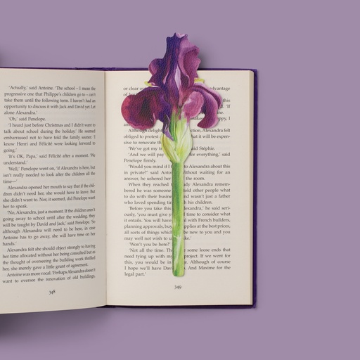 [IF16503] Flower Bookmarks - Painted Iris