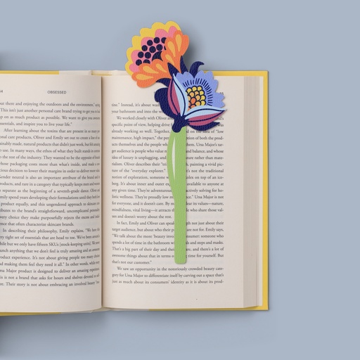 [IF16507] Flower Bookmarks - Folky
